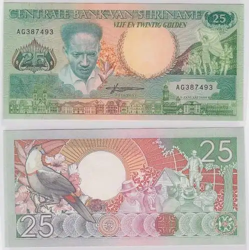 25 Gulden Banknote Centrale Bank van Suriname 1988 (123403)