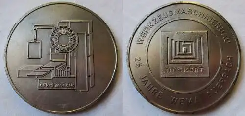 Medaille Werkzeugmaschinenbau Heckert 25 Jahre Wema Auerbach (126504)