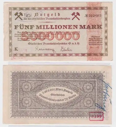 5 Millionen Mark Ostelbisches Braunkohlensyndikat GmbH Berlin 1923 (122640)