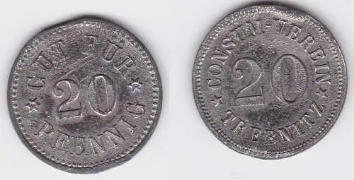 20 Pfennig Wertmarke Consumverein Trebnitz (preußische Provinz Sachsen) (124685)