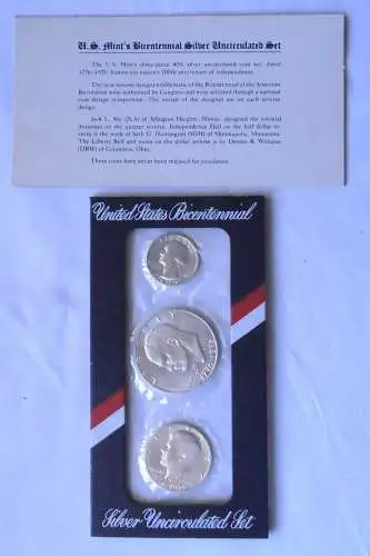 United States Bicentennial Silver Uncirculated Set 1776-1976 (120518)