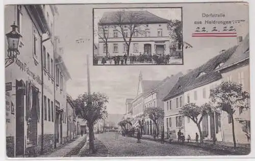 94588 Mehrbild Ak Gruß aus Dorfstrasse aus Heldrungen 1922