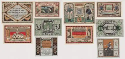 5 Banknoten Notgeld Gemeinde Tonndorf Lohe 1921 (153574)