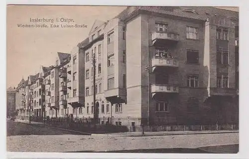 35579 Ak Insterburg in Ostpreussen Wiechert- Ecke Luisenstrasse um 1920
