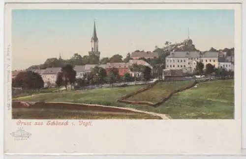 34749 Ak Gruss aus Schöneck im Vogtland um 1900