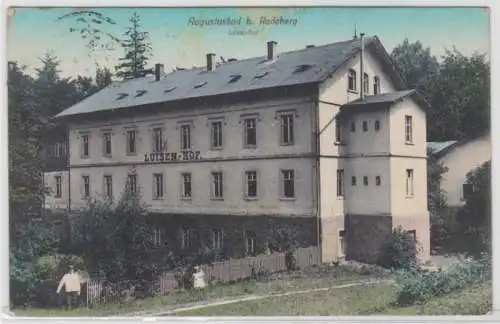 73403 Ak Augustusbad bei Radeberg - Außenansicht vom Luisen-Hof 1924