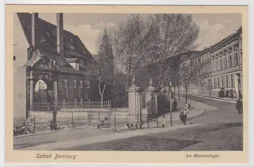 75257 Ak Solbad Bernburg am Bärenzwinger um 1930