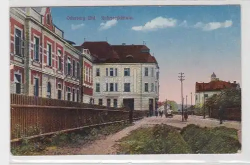 14926 Feldpost AK Oderberg (Bohumín) - Bahnhof, Rohrwerkschule 1918