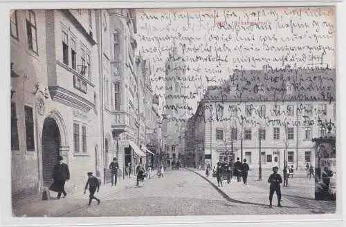 72124 Ak Jena Johannisstrasse mit Geschäften 1910