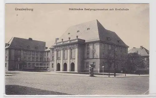 93094 AK Oranienburg - Städtisches Realprogymnasium mit Realschule 1916