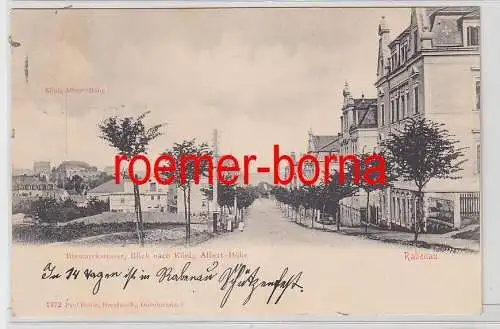 77430 Ak Rabenau Bismarckstrasse Blick nach König Albert-Höhe 1907
