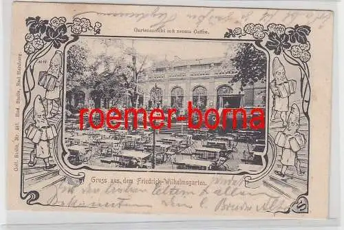 77190 Ak Magdeburg Friedrich-Wilhelsgarten Park-Restaurant 1908