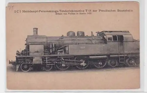 91178 AK Heißdampf-Personenzug-Tenderlokomotive T18 preußische Staatsbahn 1921