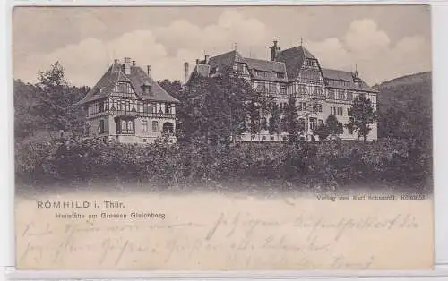 75080 AK Römhild in Thüringen - Heilstätt am Grossen Gleichberg 1903