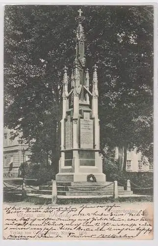 91613 AK Gruss aus Niesky - Kriegerdenkmal 1902