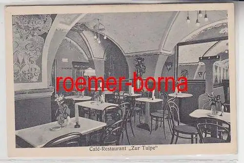 78102 Ak Eisleben Café und Restaurant "Zur Tulpe" um 1920