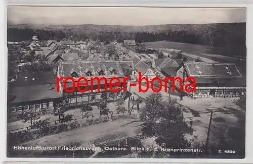 77876 Ak Höhenluftkurort Friedrichsbrunn Blick nach der Kronprinzenstrasse 1928