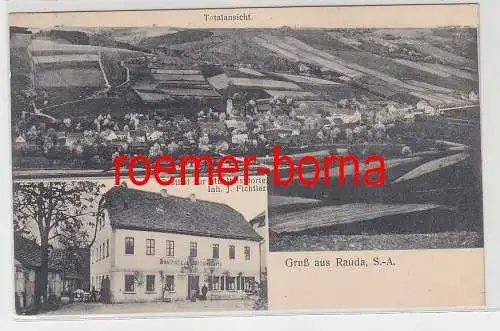 77341 Mehrbild Ak Gruß aus Rauda S.-A. Gasthof zur Mühltalspforte 1914