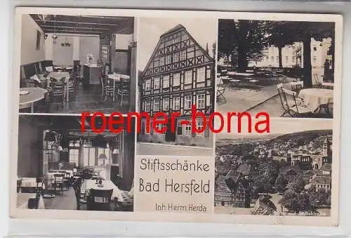 78072 Mehrbild Ak Bad Hersfeld Stiftsschänke von Herm. Herda 1940