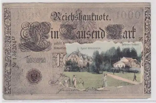 87210 Banknoten Ak Kurort Wörishofen Bellevue und Clubhaus 1910