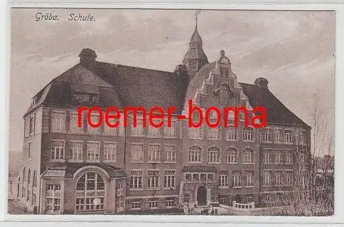 76462 Ak Gröba (Elbe) Schule um 1930