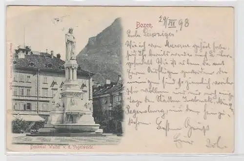 53979 Ak Bozen Denkmal Walter von der Vogelweide 1898