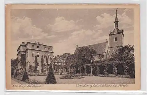 94957 Ak Ettersburg bei Weimar großherzogliches Schloß und Kirche 1917