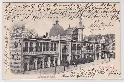 92365 Ak Düsseldorf arabisches Café 1902