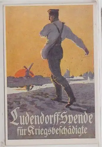 91446 Ak Ludendorff Spende für Kriegsbeschädigte um 1916