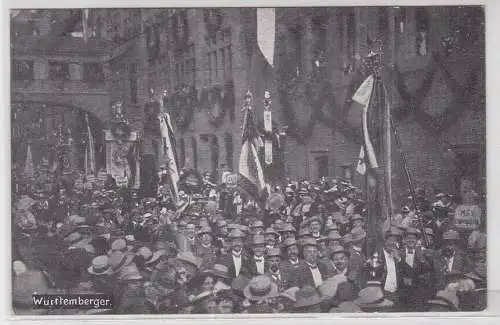 45633 Ak 8. Deutsches Sängerbundesfest Nürnberg 28.07.1912 Württemberger