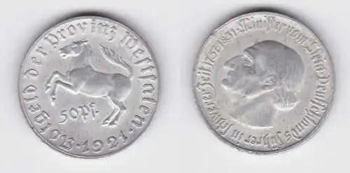 50 Pfennig Not Münze Provinz Westfalen 1921 Jäger N9 (156257)