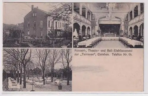 906266 Mehrbild Ak Eisleben Konzert-Etablissement zur "Terrasse" Eisleben 1913