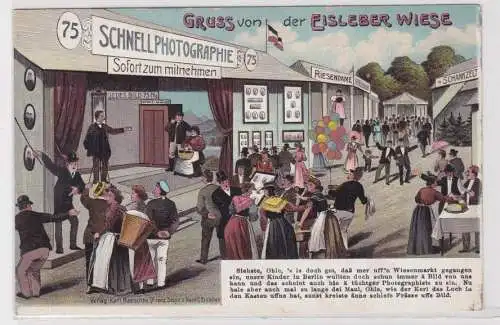 905021 Ak Gruß von der Eislebener Wiese Schnell Photographie um 1910