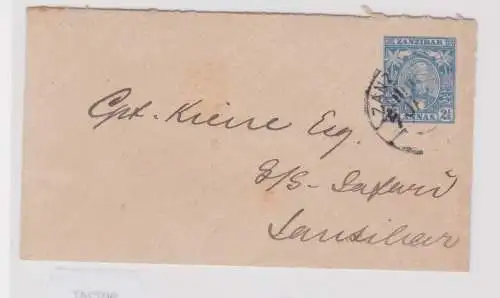 907247 Ganzsachen Briefumschlag S.S. Safari Sansibar 1897