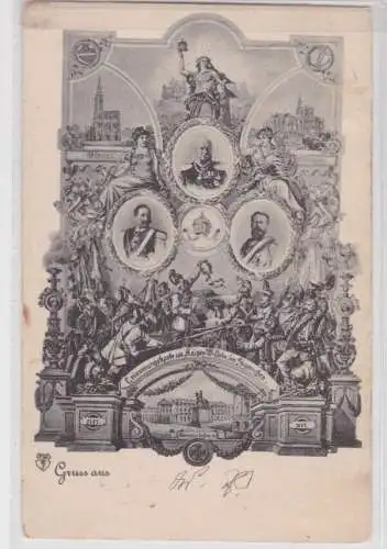907043 Ak Erinnerungskarte an Kaiser Wilhelm den Siegreichen - Deutsche Kaiser