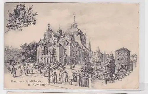 900023 Künstler Ak Das neue Stadttheater in Nürnberg 1904