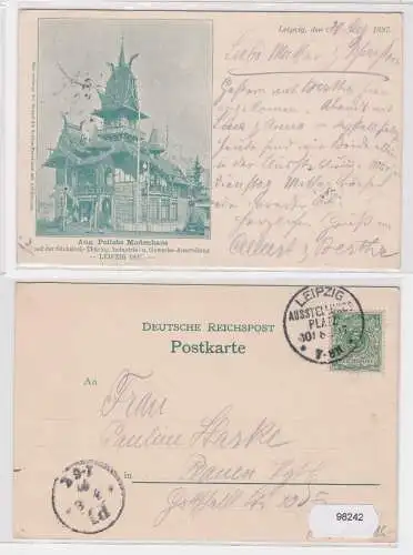 98242 Ak Leipzig Aug. Polichs Modenhaus - Industrie- und Gewerbeausstellung 1897