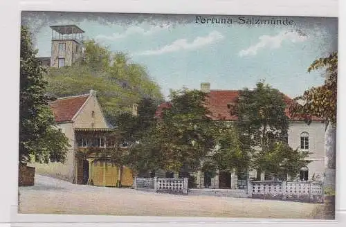 54563 Ak Salzmünde Gasthof Fortuna um 1920