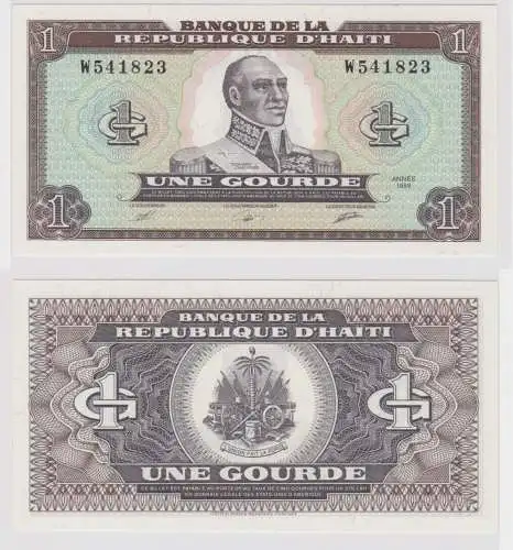 1 Gourde Banknote Banque de la Republique D´Haiti 1989 (162787)