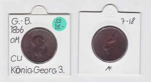 Half Penny Kupfer Münze Großbritannien 1806 König Georg III.  (133630)