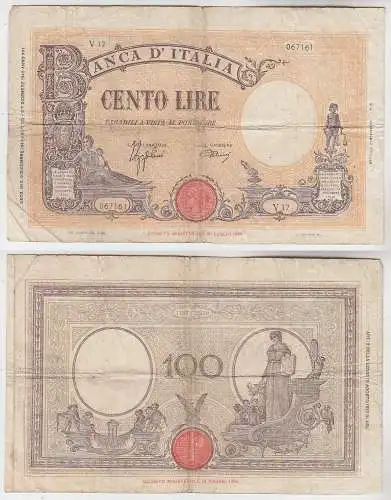 100 Lire Banknote Italien 7 Dezember 1942 (115207)
