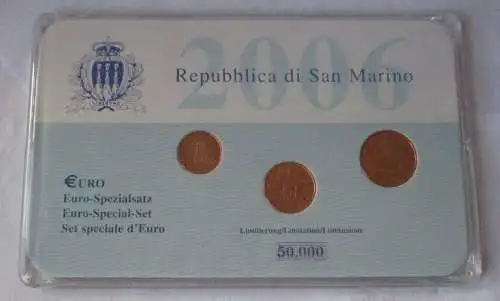 KMS Kursmünzensatz San Marino 2006 Euro Spezialsatz Limitierung 50.000 (125732)