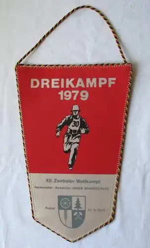 DDR Wimpel Dreikampf 1979 - XII. Zentraler Wettkampf Freital (127916)