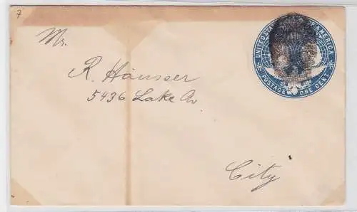 94069 seltener Ganzsachen Brief USA Kolumbusausstellung 1492-1892