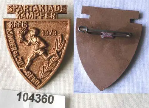 DDR Abzeichen Kreis Kinder & Jugend Spartakiade Kämpfer 1973  (104360)