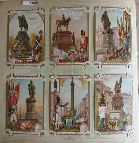 C124565 Liebigbilder Serie Nr. 553 Denkmäler berühmte Feldherren 1903