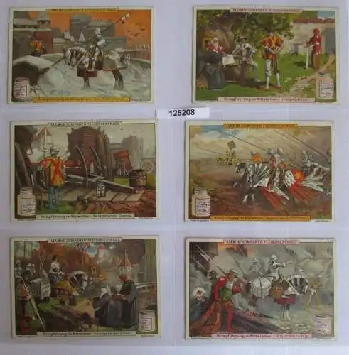 B125208 Liebigbilder Serie Nr. 504 Kriegführung im Mittelalter 1901