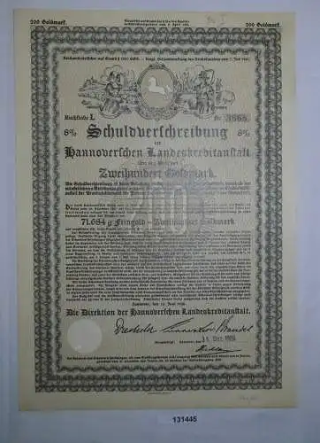 200 Goldmark  Pfandbrief hannoversche Landeskreditanstalt 15.6.1926 (131445)