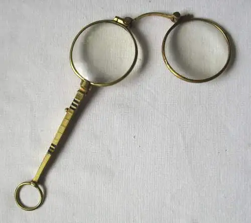 antikes Lorgnette / Lorgnon, Klappbrille Art Déco um 1920 (103140)