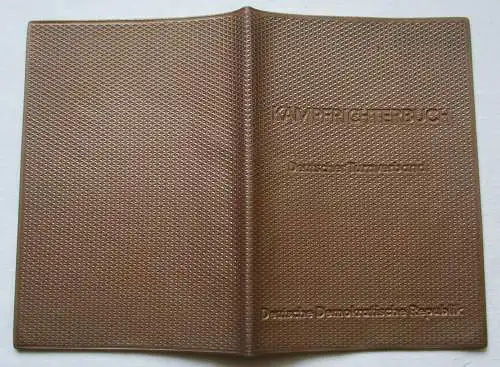 DDR Kampfrichterbuch Deutscher Turnverband BSG Motor Altenburg 1962 (113589)